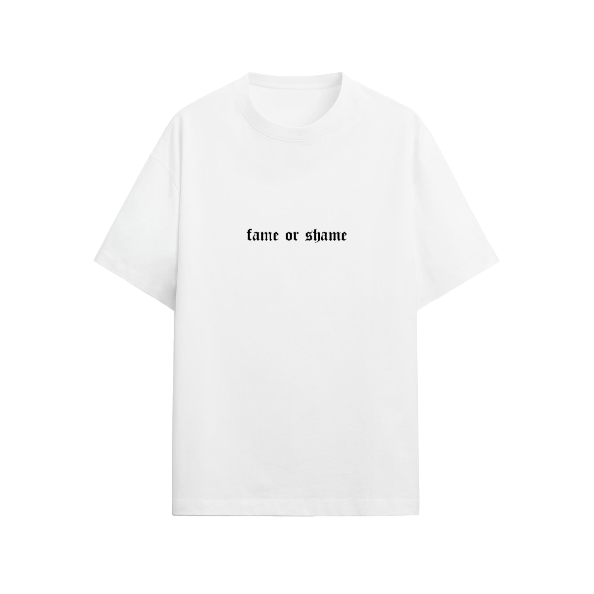 CAMISETA ROMANS 8:31 OVERSIZE BLANCO
