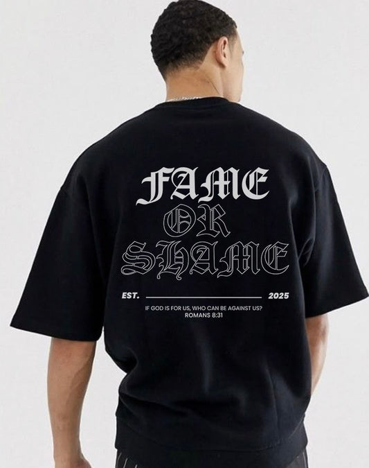 CAMISETA ROMANS 8:31 OVERSIZE
